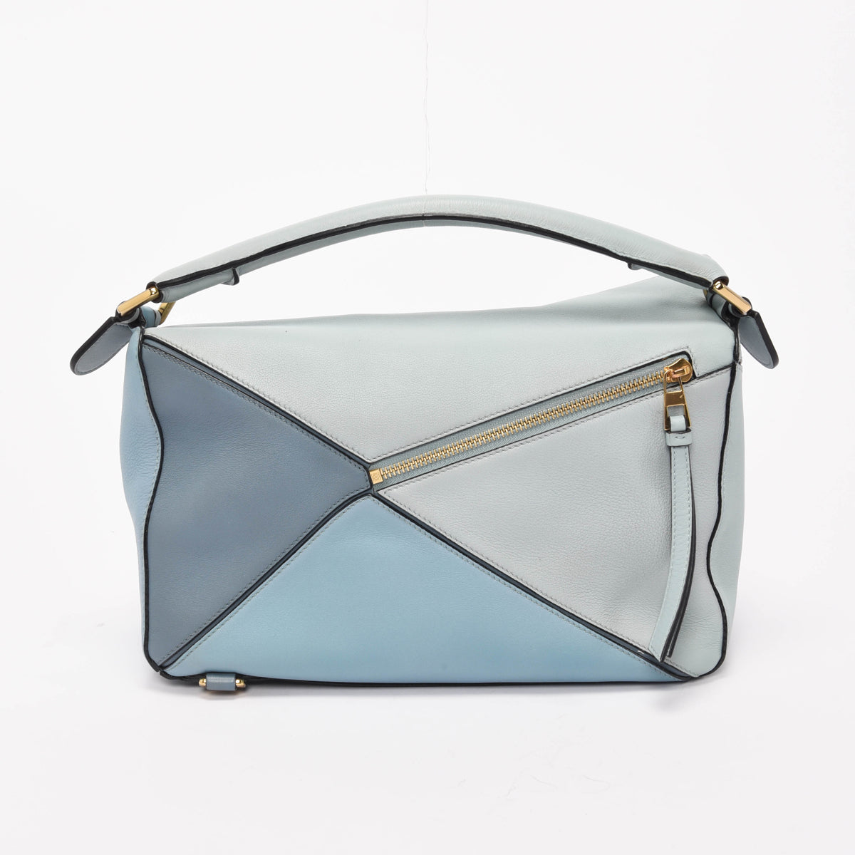Loewe Blue Tri-Colour Calfskin Medium Puzzle Bag