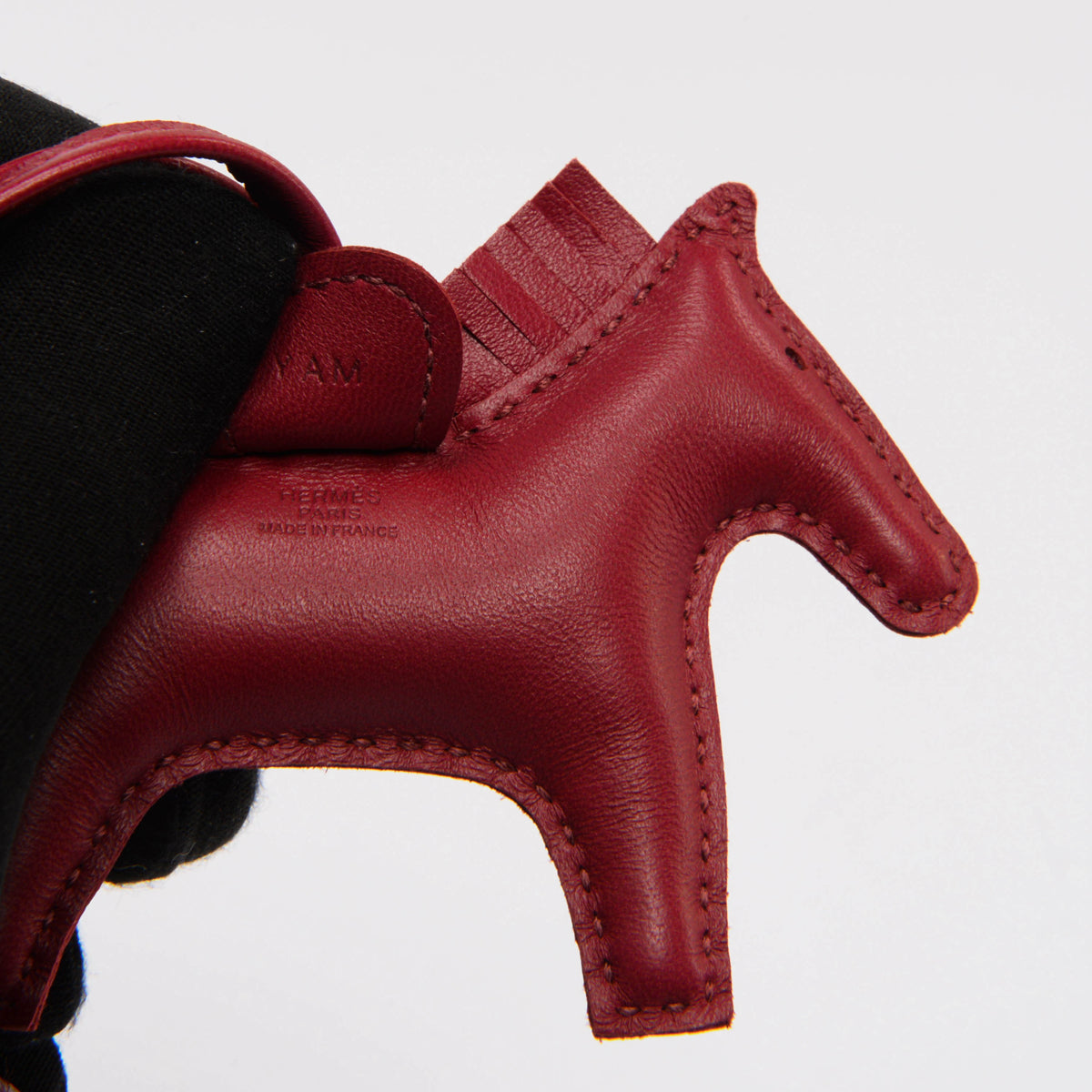 Hermes Rubis Milo Lambskin Rodeo PM Bag Charm