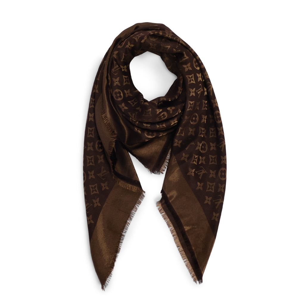 Louis Vuitton Brown Monogram Shine Shawl