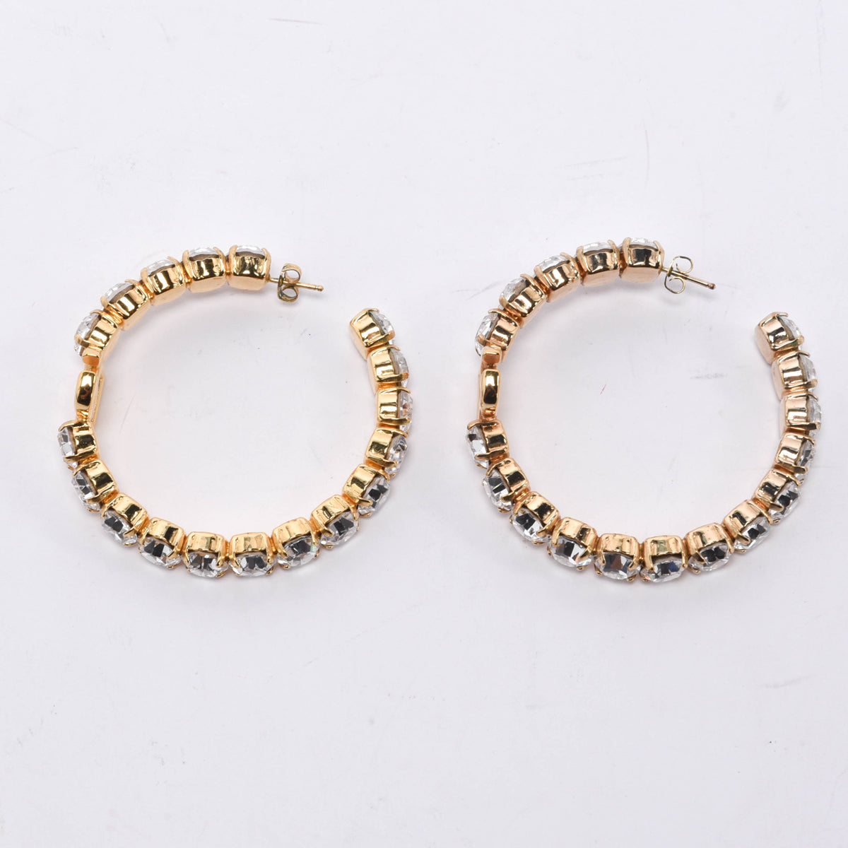 Dolce & Gabbana Gold Crystal Creolla Earrings