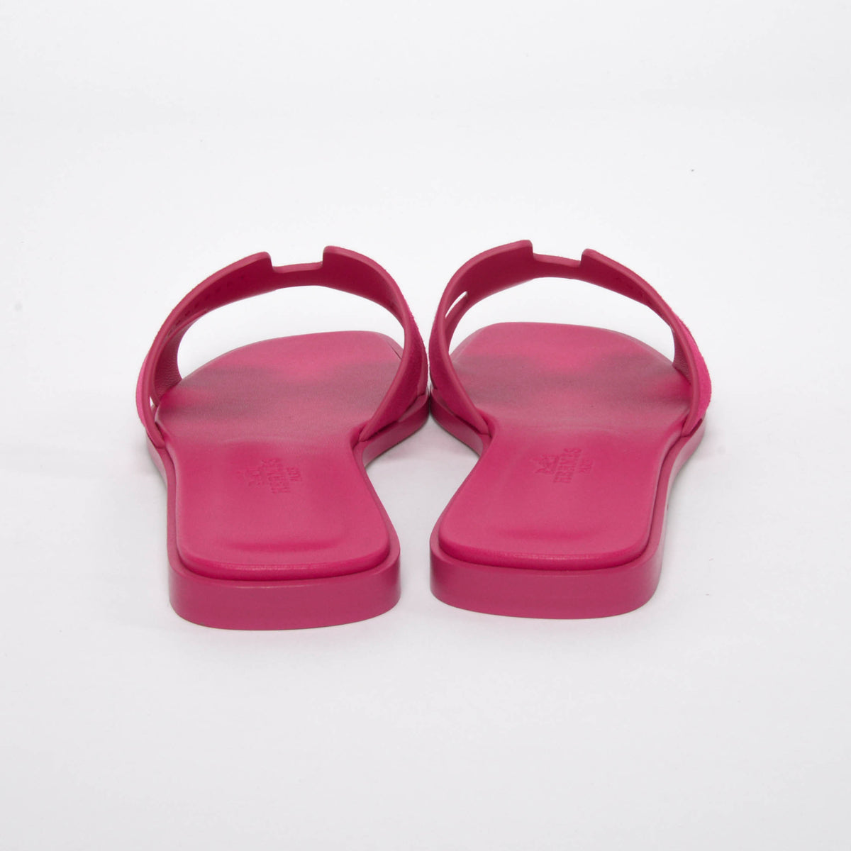 Hermes Rose Sakura Suede Oran Sandals 36