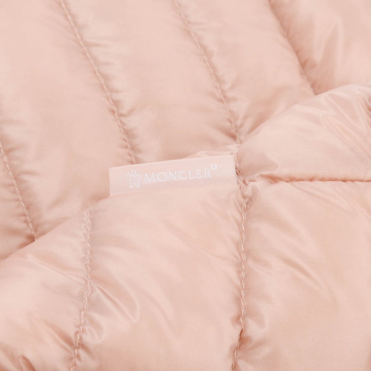 Moncler Pink Quilted Dorade Peplum-Hem Puffer Vest 1