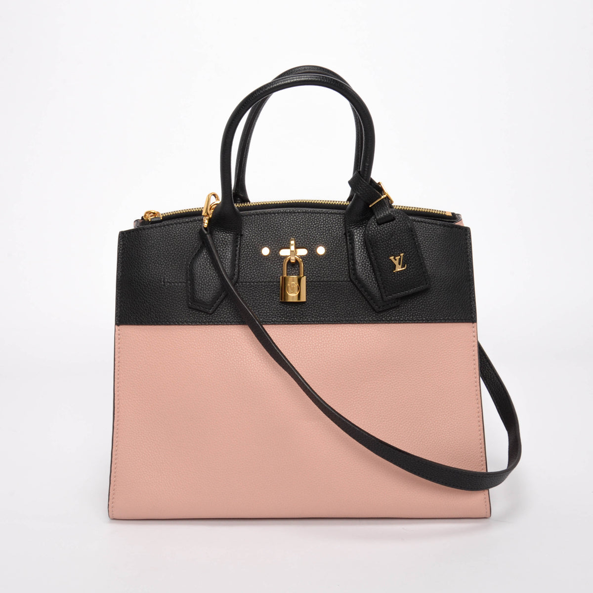 Louis Vuitton Bi-Colour Taurillon City Steamer MM Bag