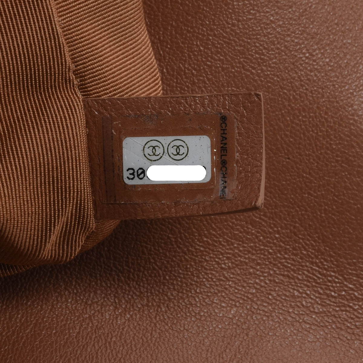 Chanel Tan Quilted Goatskin Large Chanel 19 Flap Bag