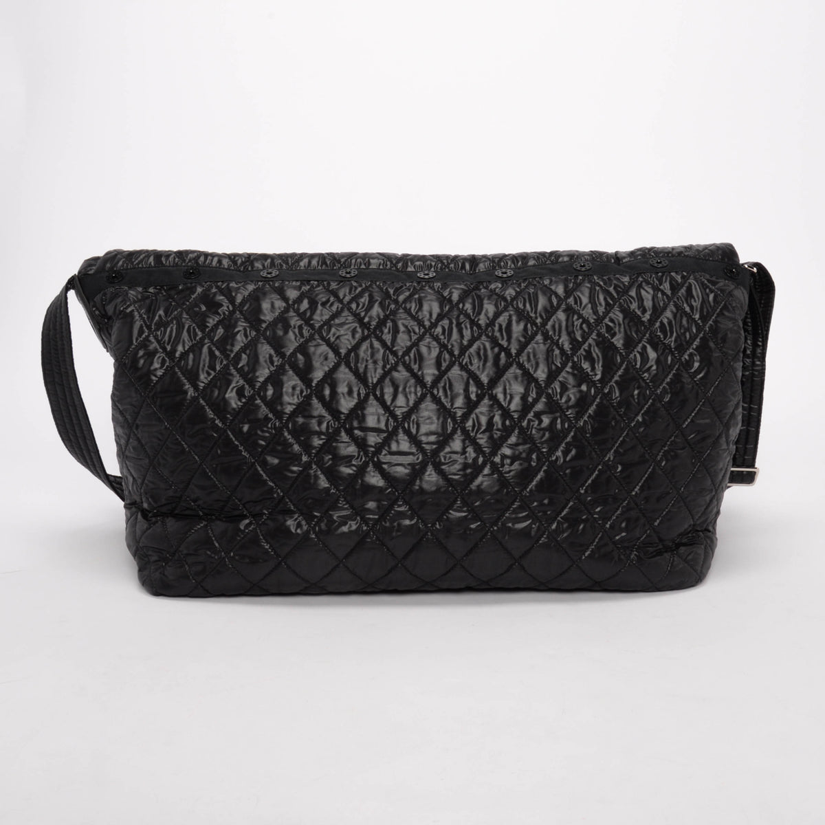 Chanel Black Quilted Nylon Coco Cocoon Large Tote