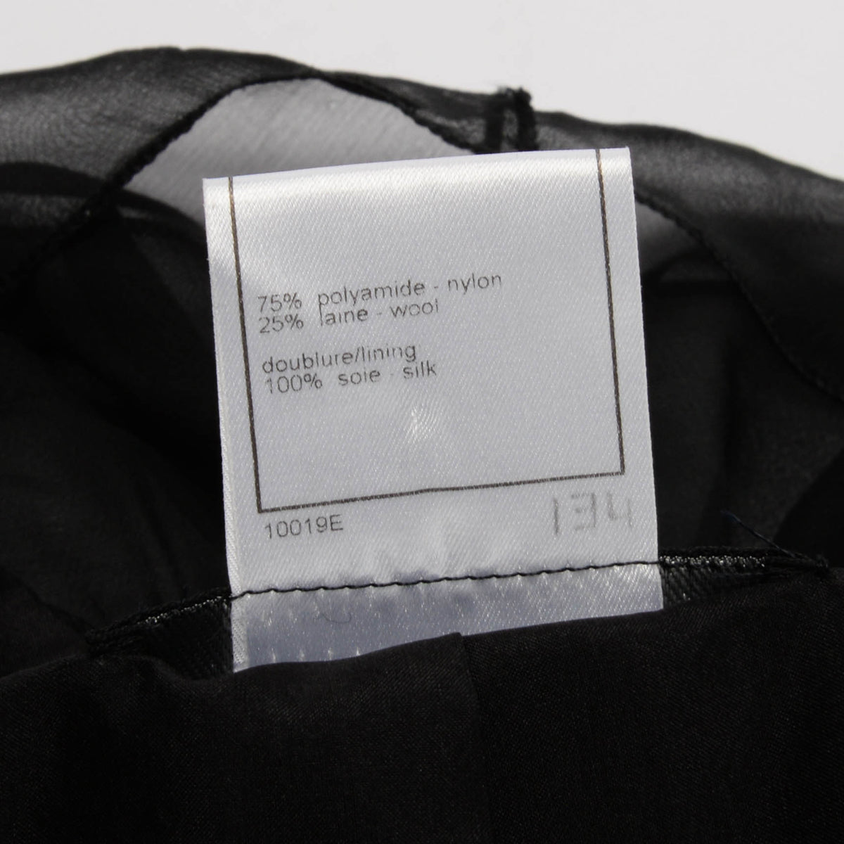 Chanel Black Boucle & Chiffon Wrap Jacket FR 38