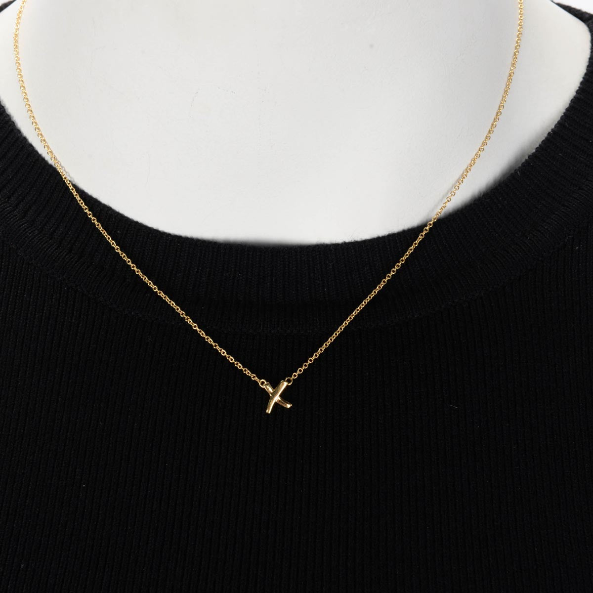 Tiffany & Co 18k Yellow Gold Paloma's Grafitti X Necklace