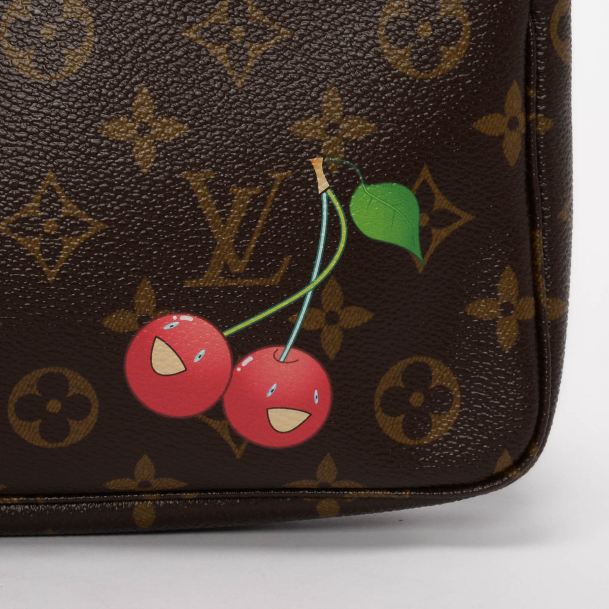Louis Vuitton x Takashi Murakami Monogram Cerises Pochette Accessoires