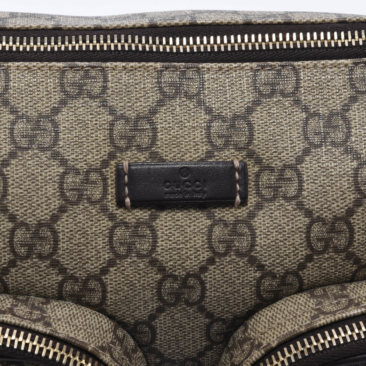 Gucci GG Plus Monogram Front Pocket Messenger Bag
