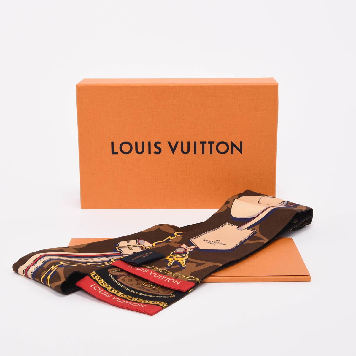 Louis Vuitton Marron Silk Tribute To Monogram Bandeau