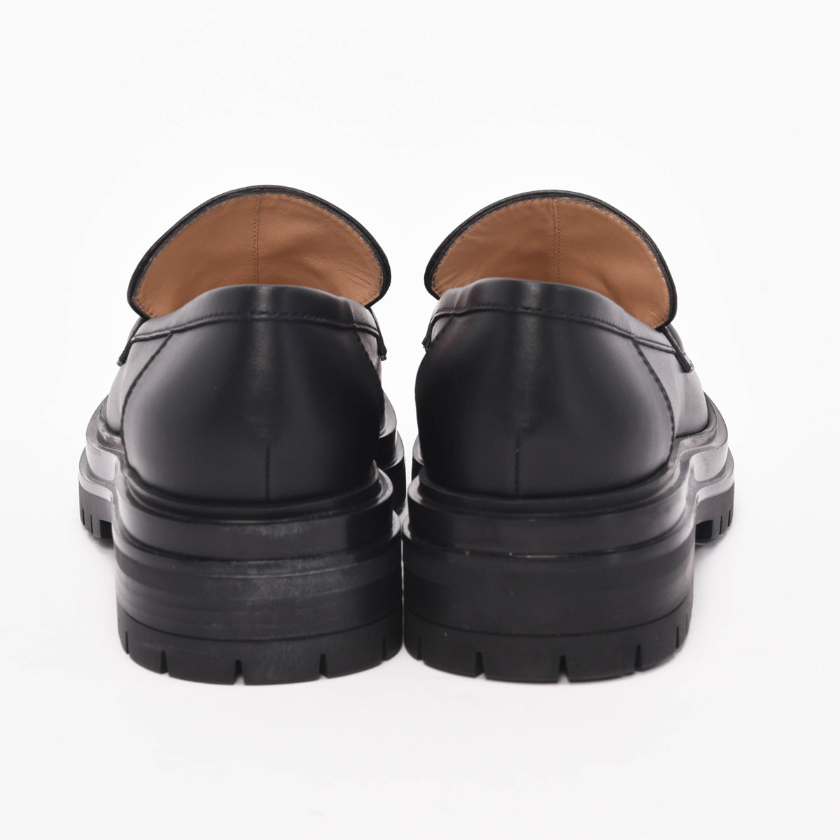 Gianvito Rossi Black Nappa Thierry Loafers 36