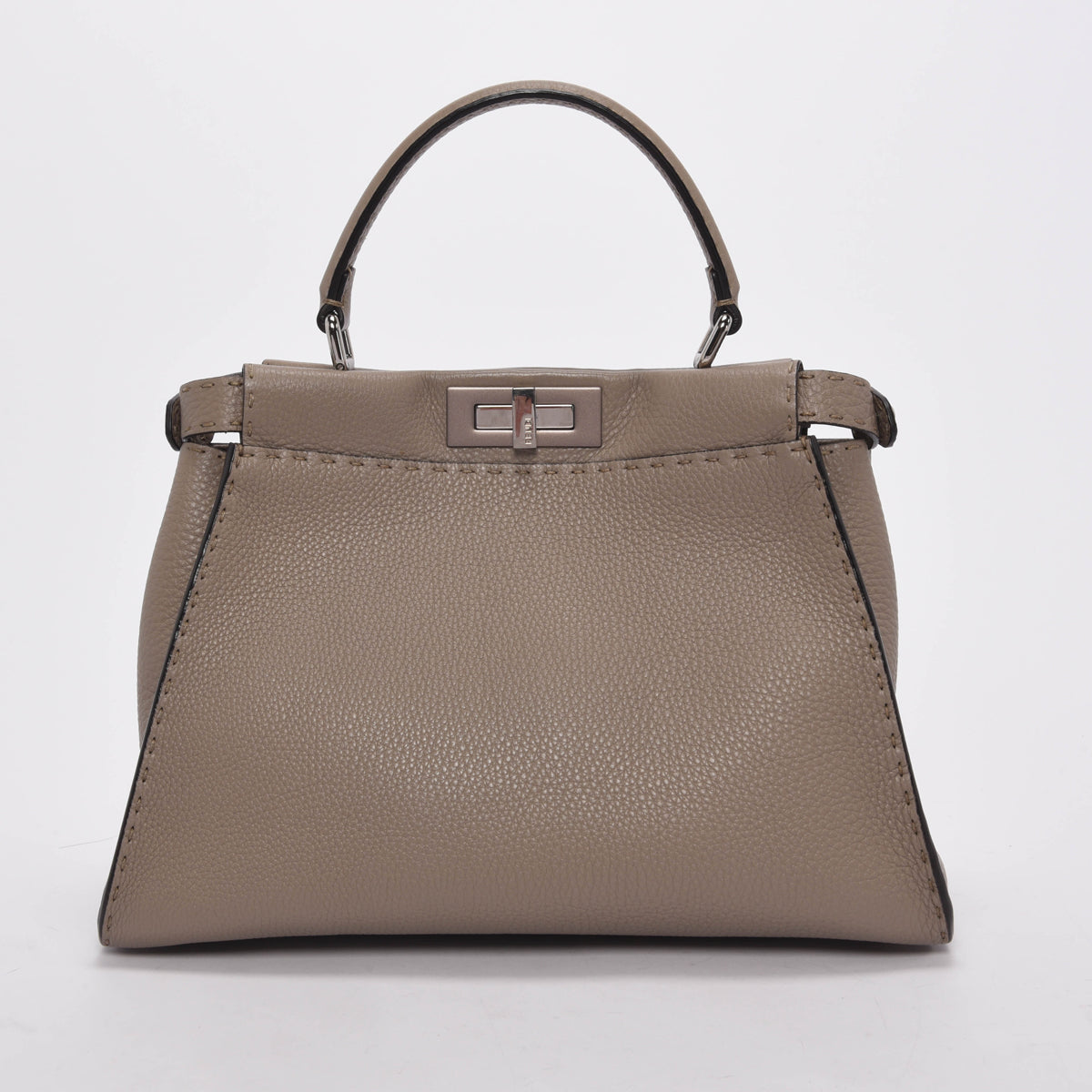 Fendi Beige Selleria Medium Peekaboo Bag