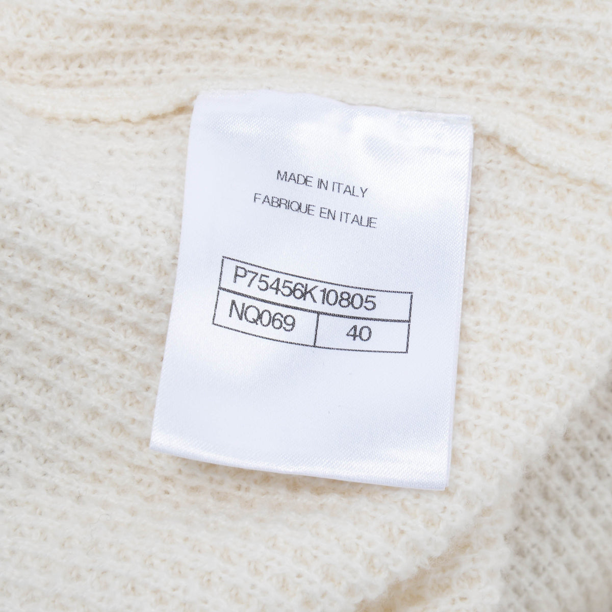 Chanel Cream & Black Waffle Knit Polo Mini Dress FR 40