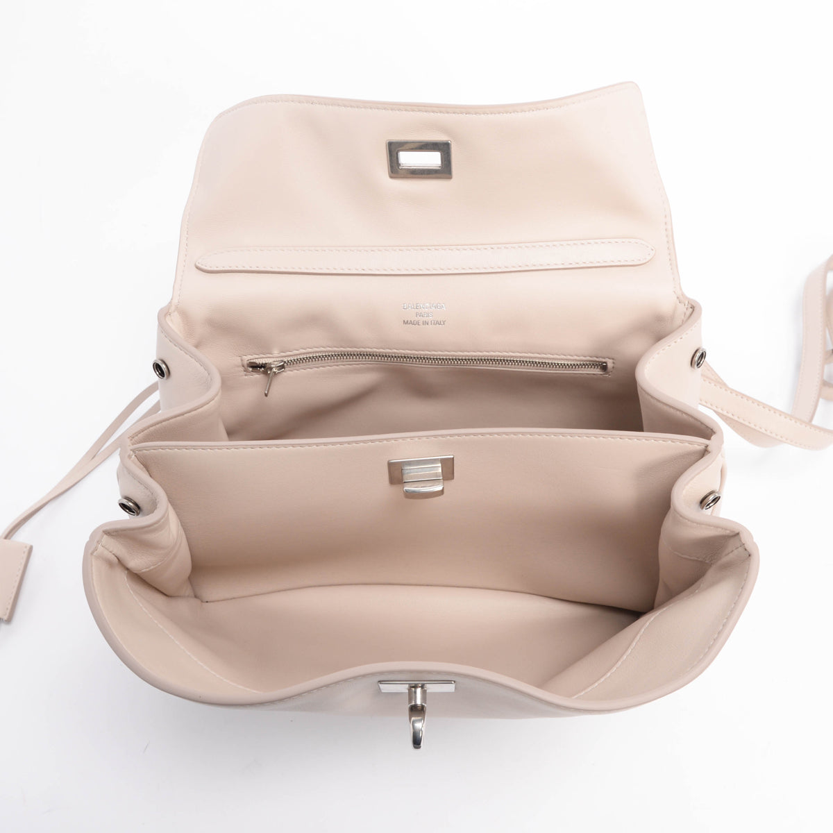 Balenciaga Almond Smooth Calfskin Small Rodeo Bag