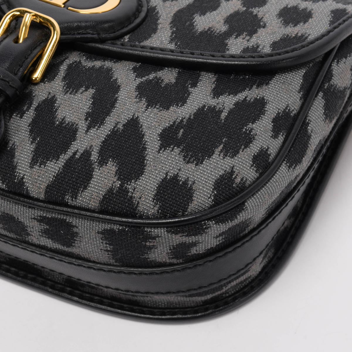 Dior Grey Mizza Canvas Medium Bobby Shoulder Bag