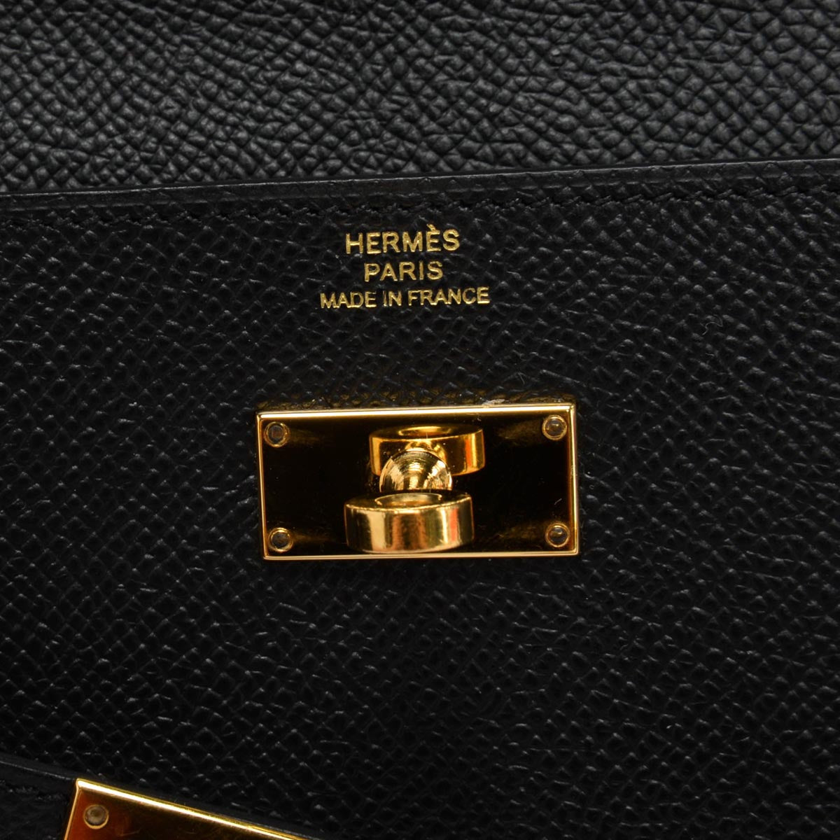 Hermes Black Epsom Kelly Long Wallet