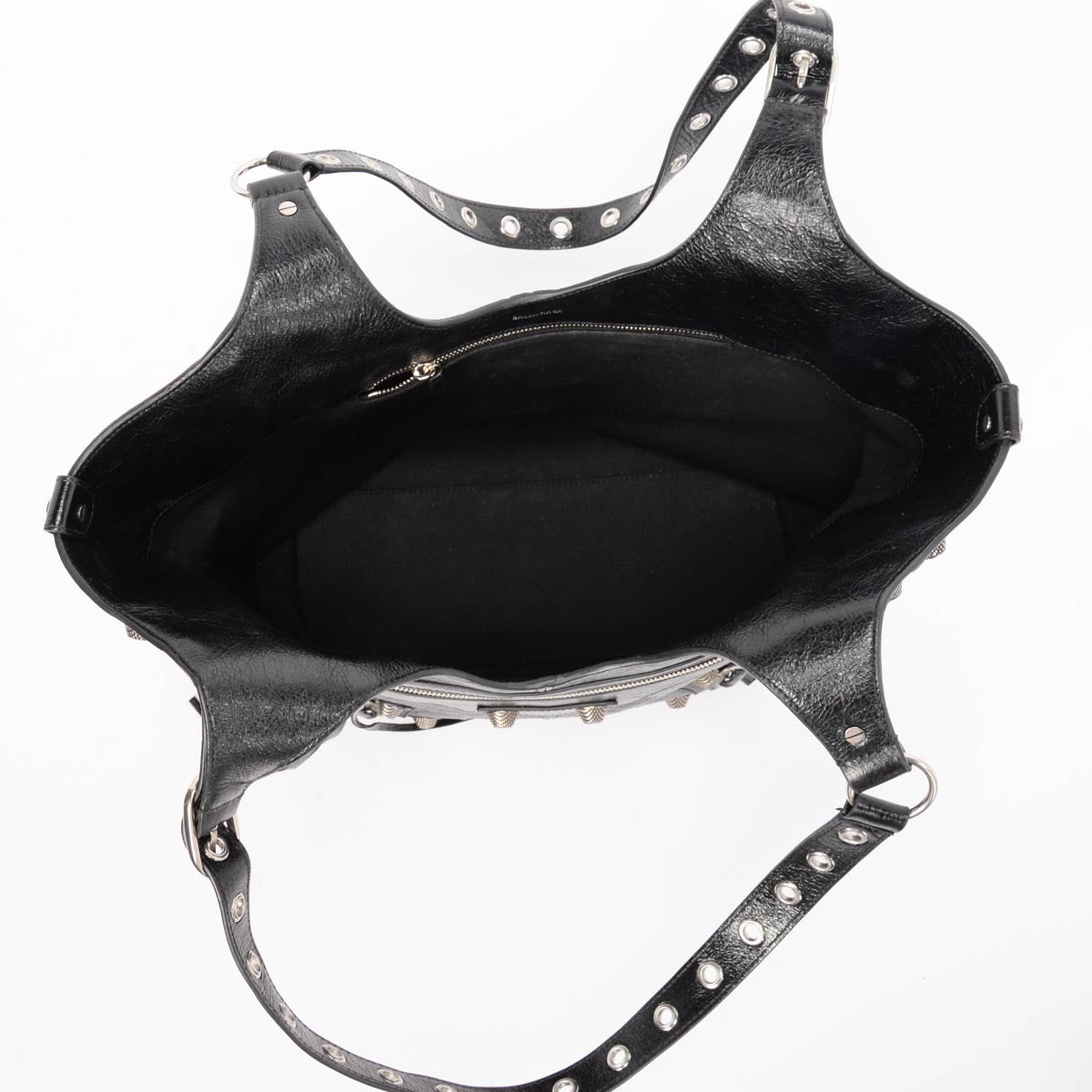 Balenciaga Black Arena Lambskin Le Cagole Carry All Tote