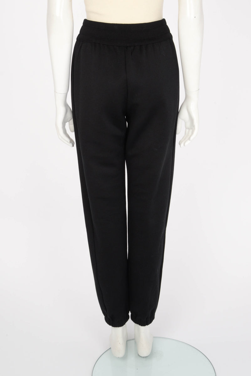 Louis Vuitton Black Cotton Jersey Monogram Accent Tracksuit XS