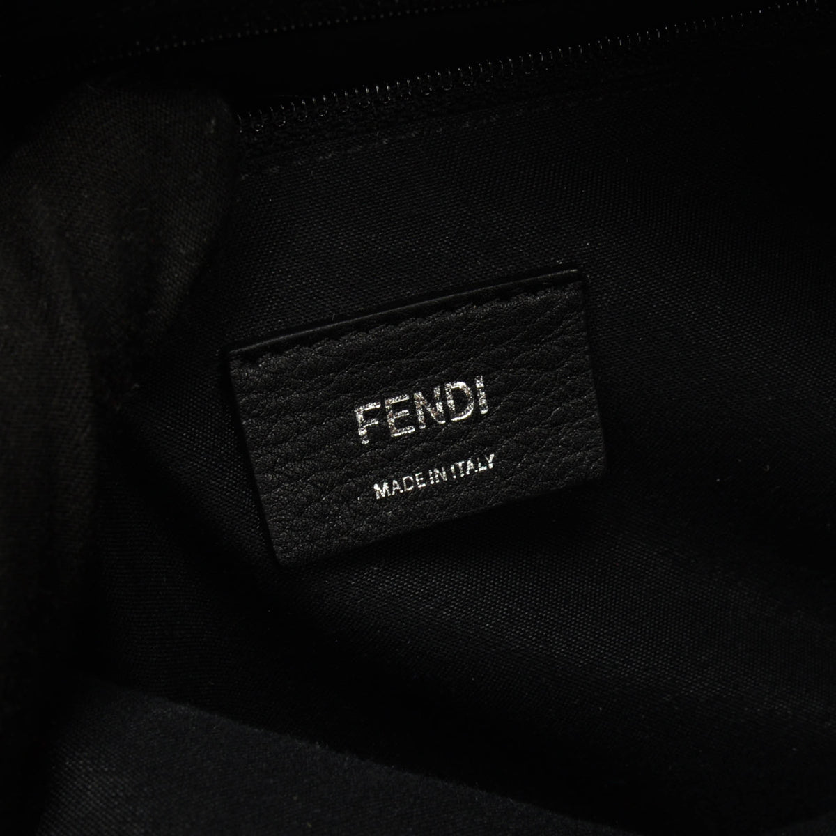 Fendi Black Nylon & Fur Medium Monster Eyes Backpack