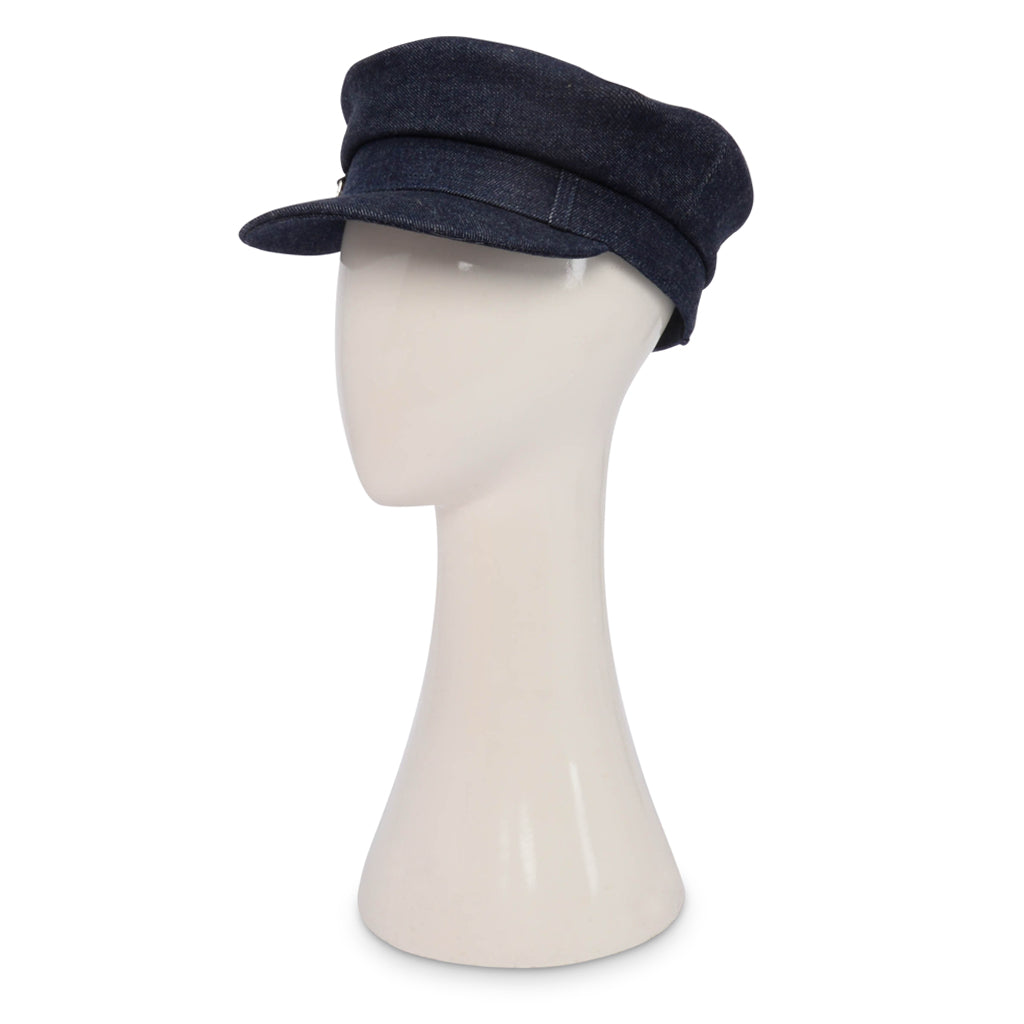 Hermes Indigo Denim Deauville Cap