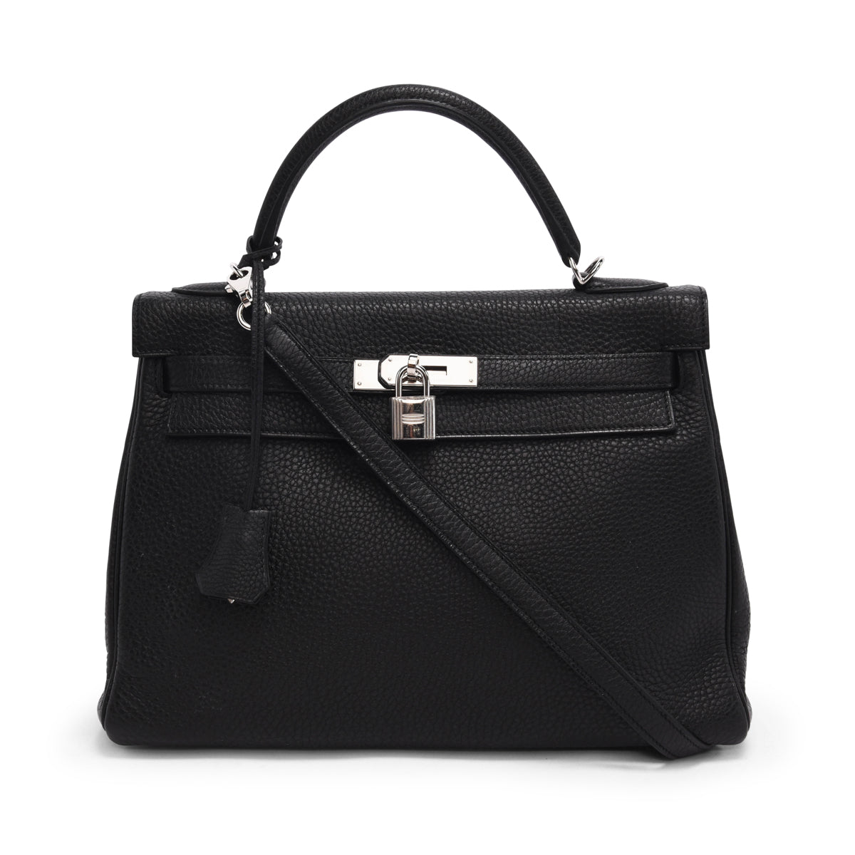 Hermes Black Clemence Kelly 32 PHW