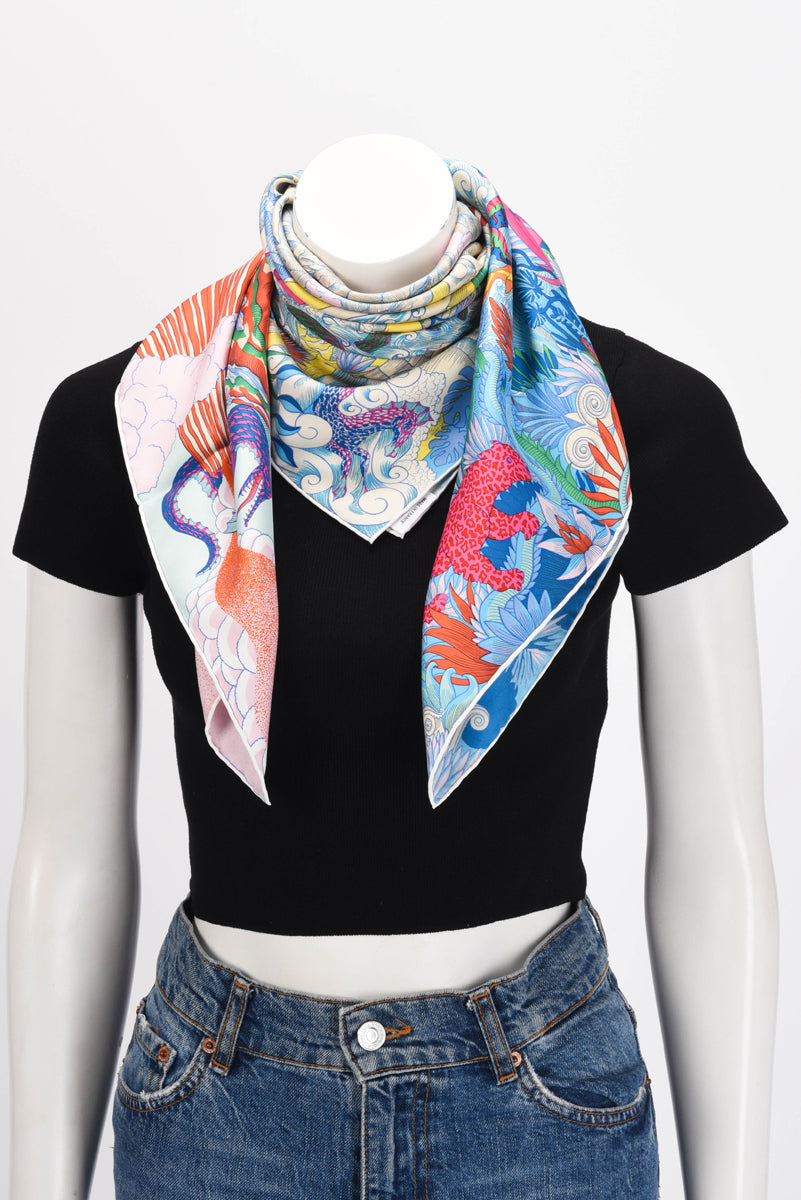 Hermes Multicolour Silk Cosmographia Universalis Scarf 90