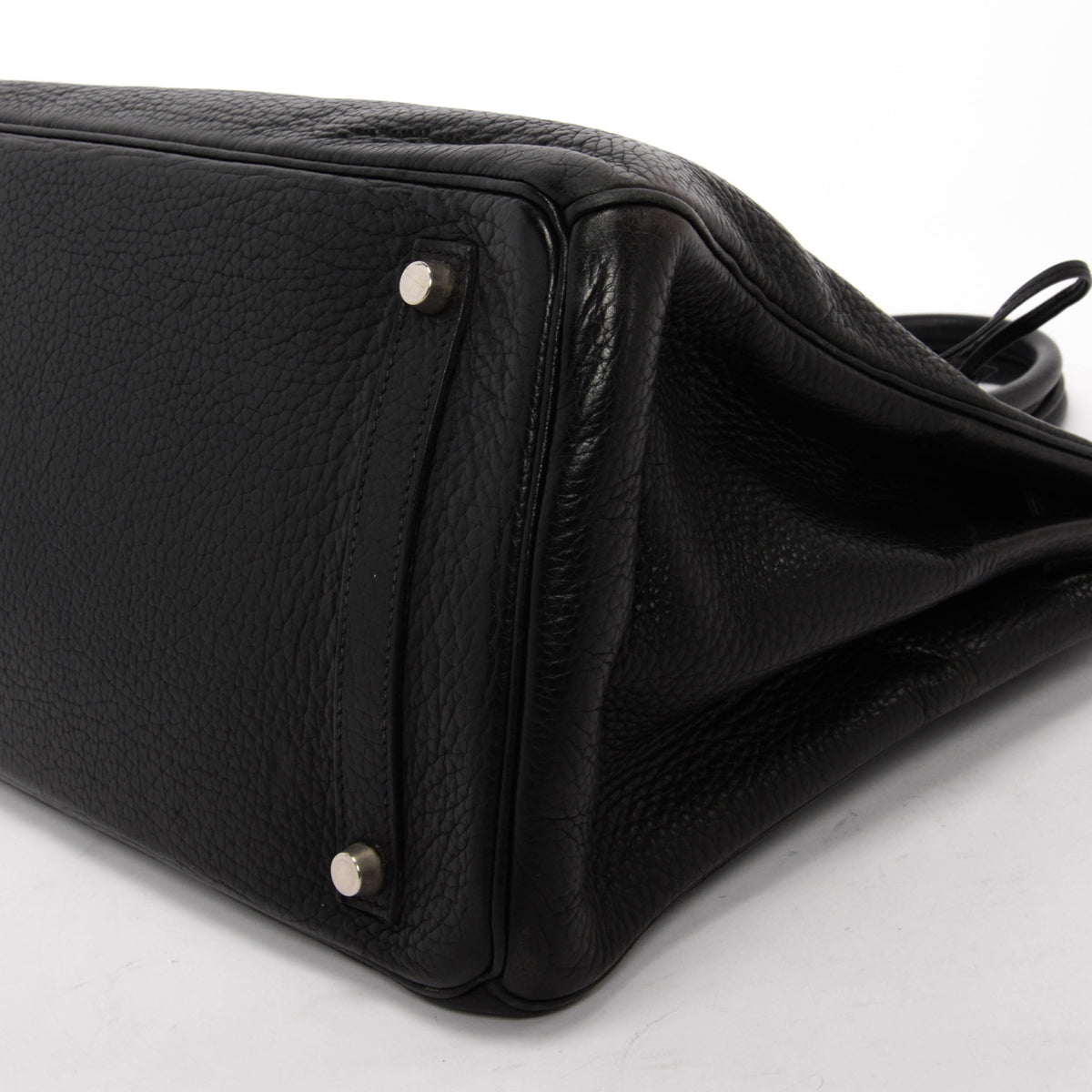 Hermes Black Clemence Birkin 35 PHW