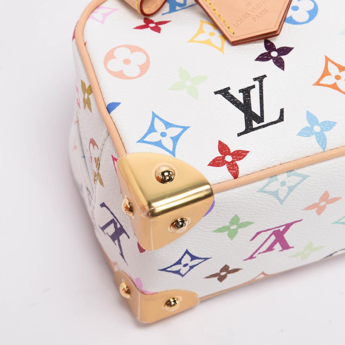 Louis Vuitton x TM White Multicolore Monogram East West Bag