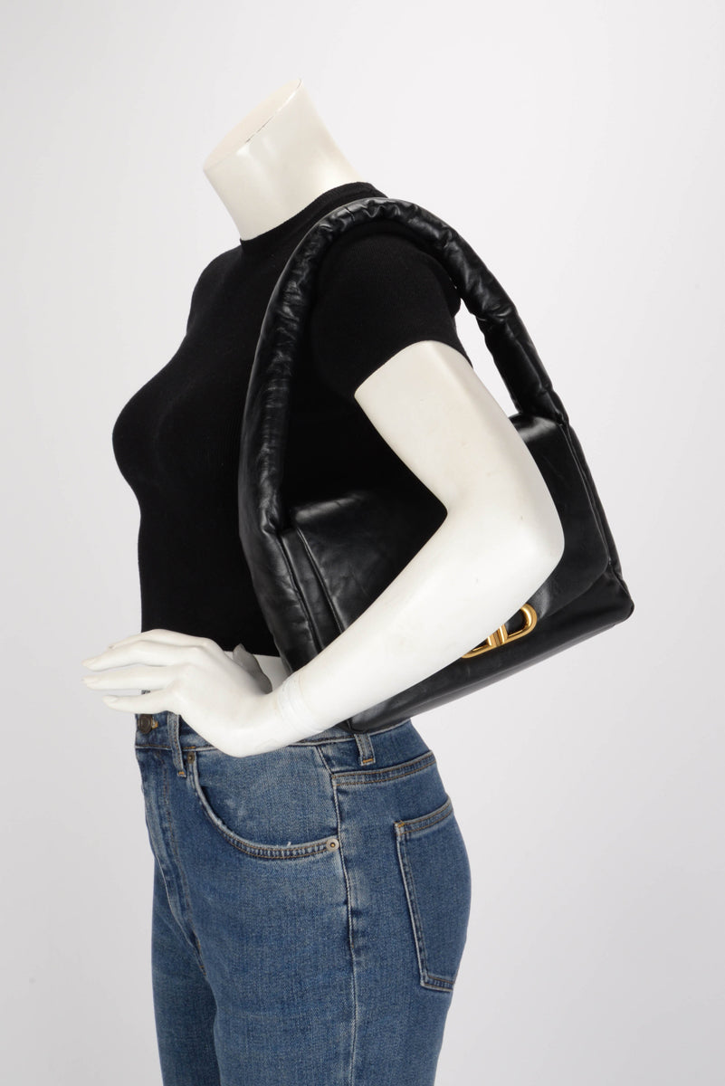 Balenciaga Black Soft Calf Small Monaco Sling Bag