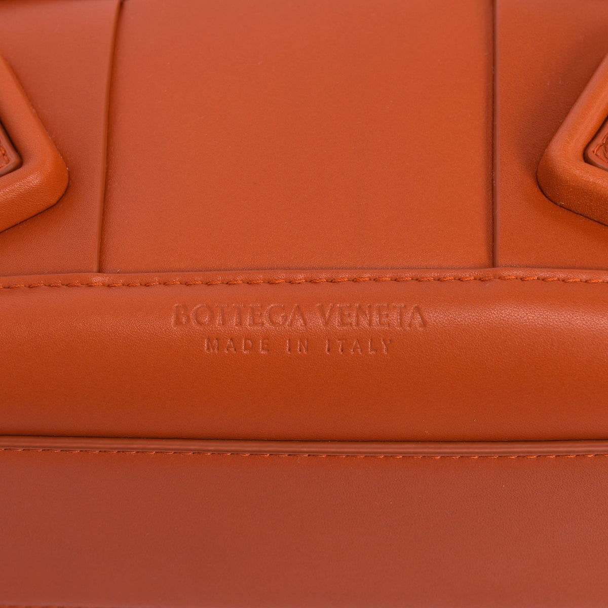 Bottega Veneta Rust Intrecciato Arco Small Tote