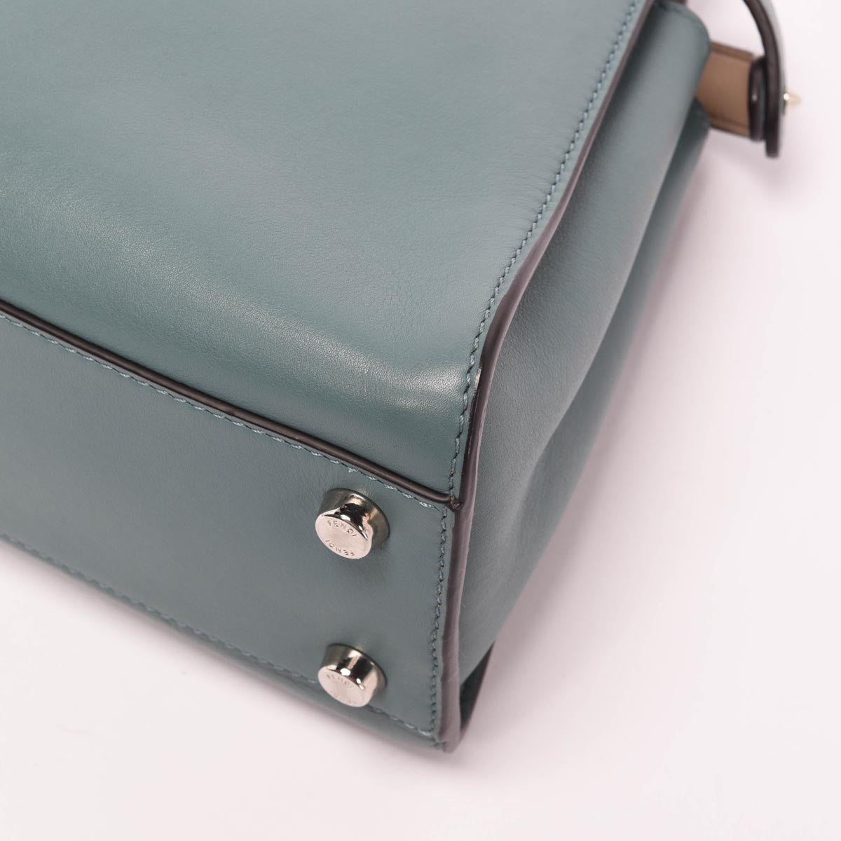 Fendi Mist Green Calfskin Peekaboo Iconic Essentially Bag