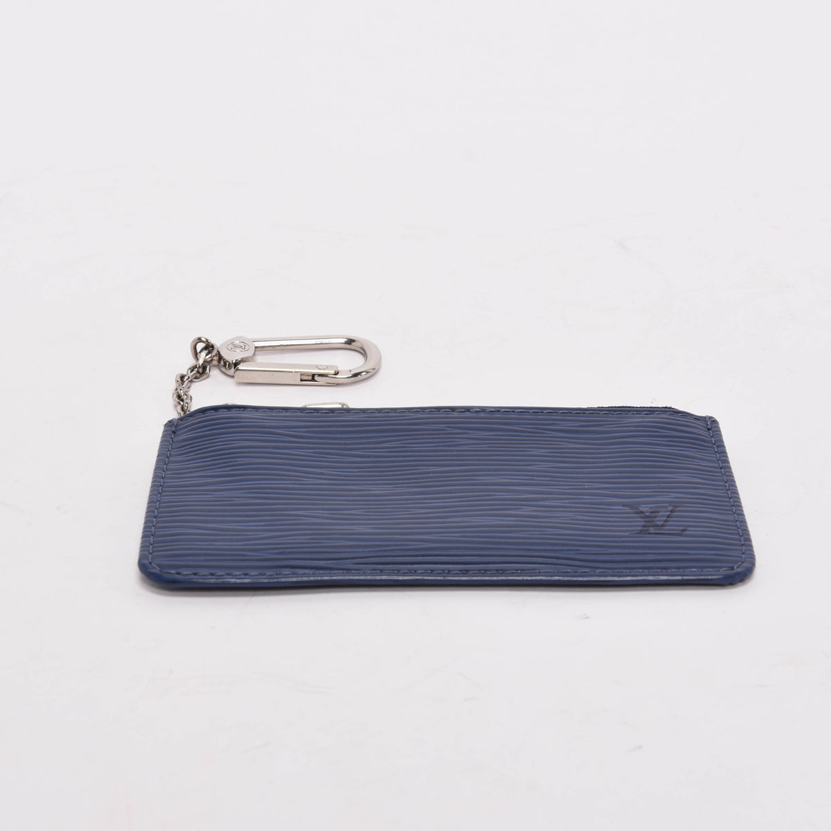 Louis Vuitton Myrtille Blue Epi Leather Pochette Clefs