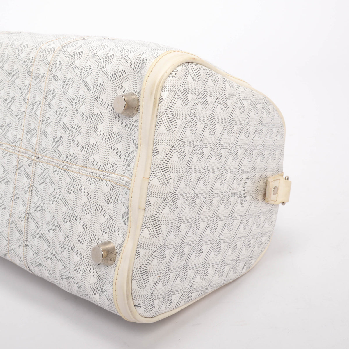 Goyard White Goyardine Crosiere 40 Cross Body Bag