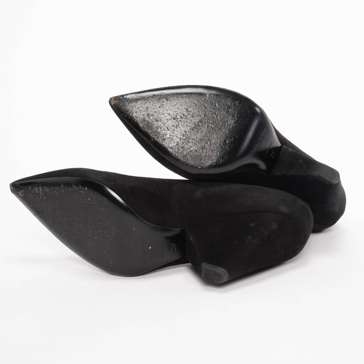 Saint Laurent Black Suede Niki 85 Pumps 39