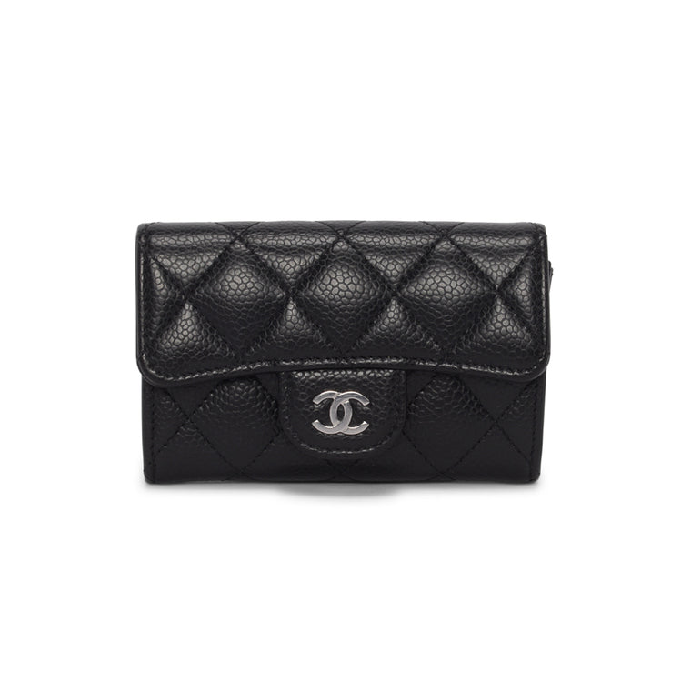 Chanel Black Caviar Classic Card Holder