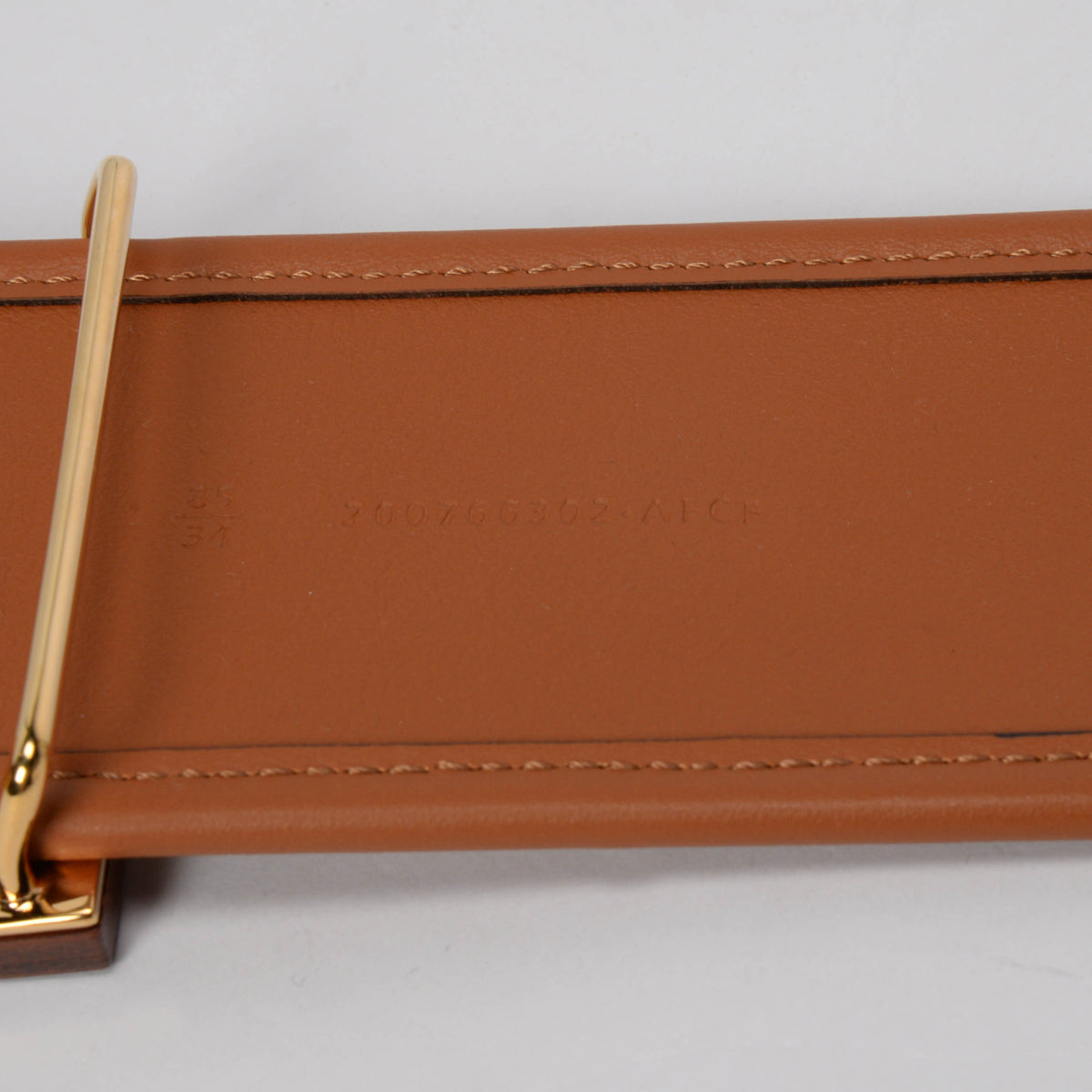 Fendi Ivory Vitello & Canvas King FF Belt