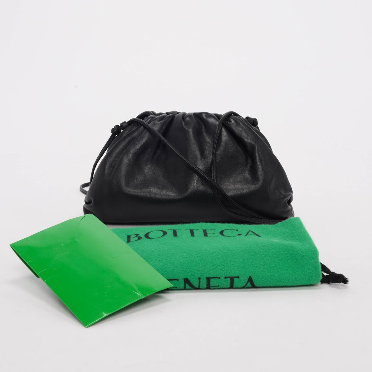 Bottega Veneta Black Calfskin Mini Pouch