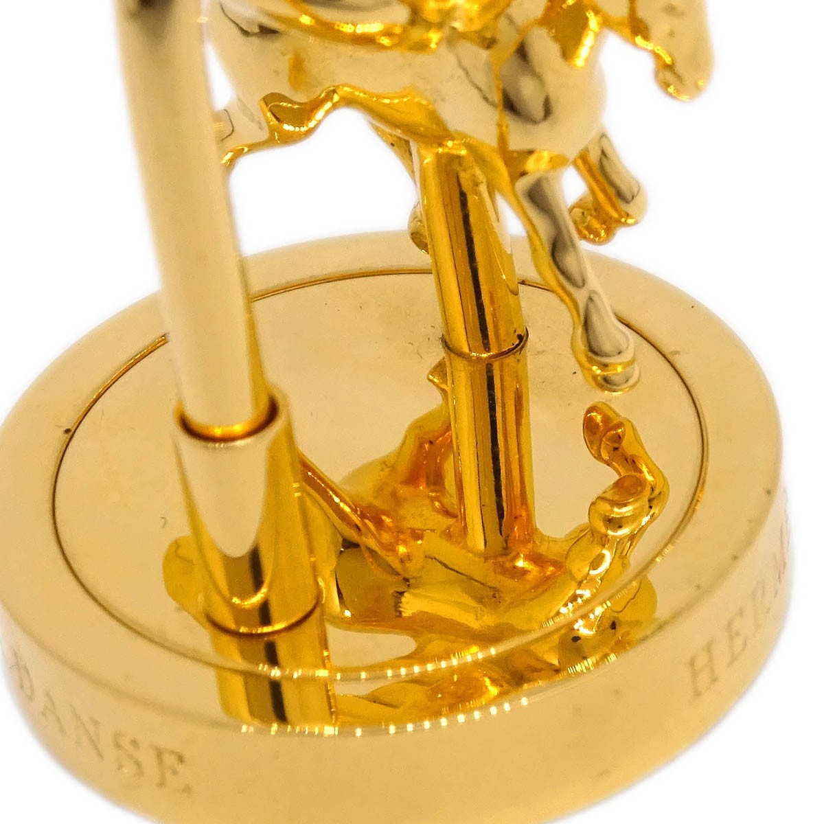 Hermes Gold Pegasus Merry-Go-Round Padlock Charm
