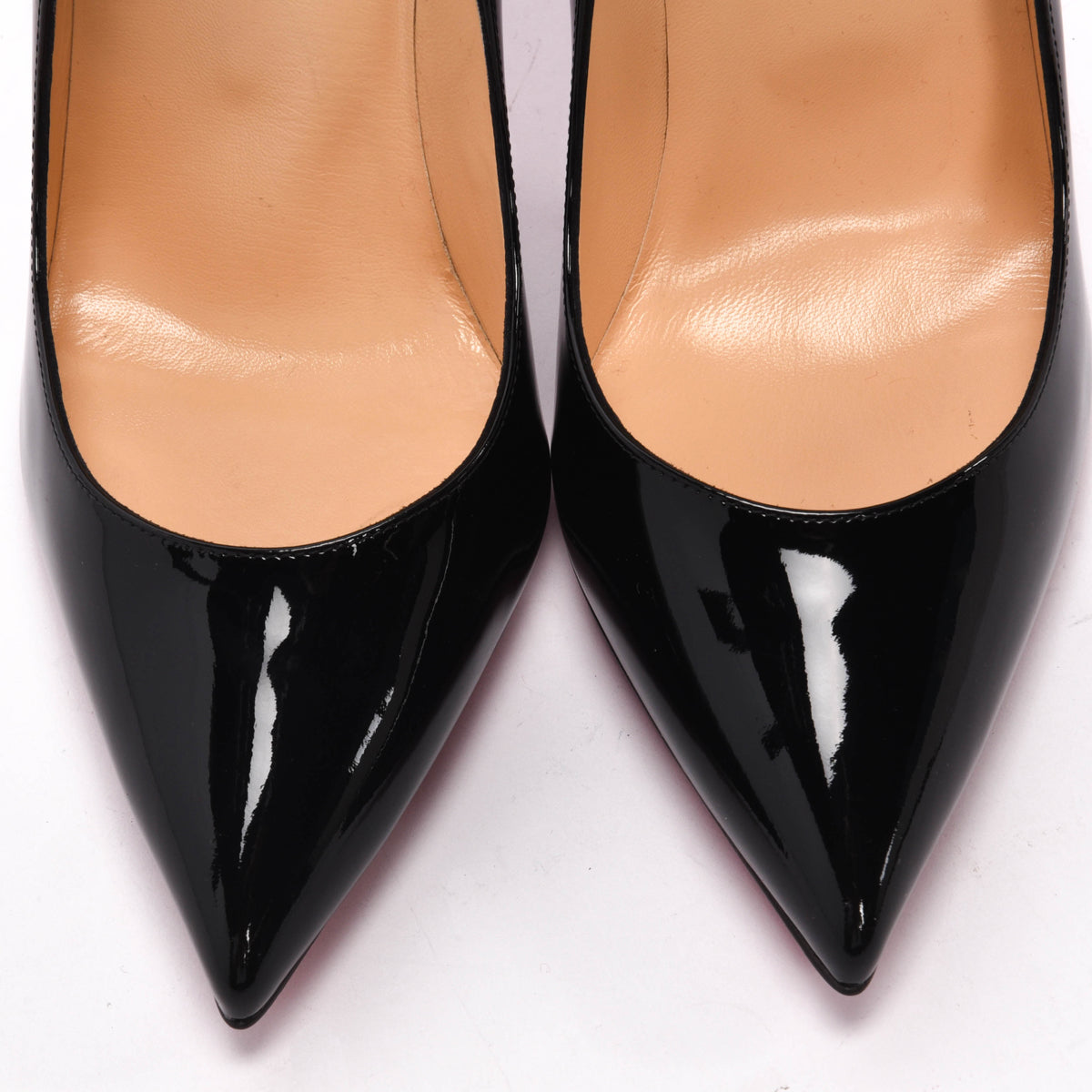 Christian Louboutin Black Patent Hot Chick Pumps 40.5