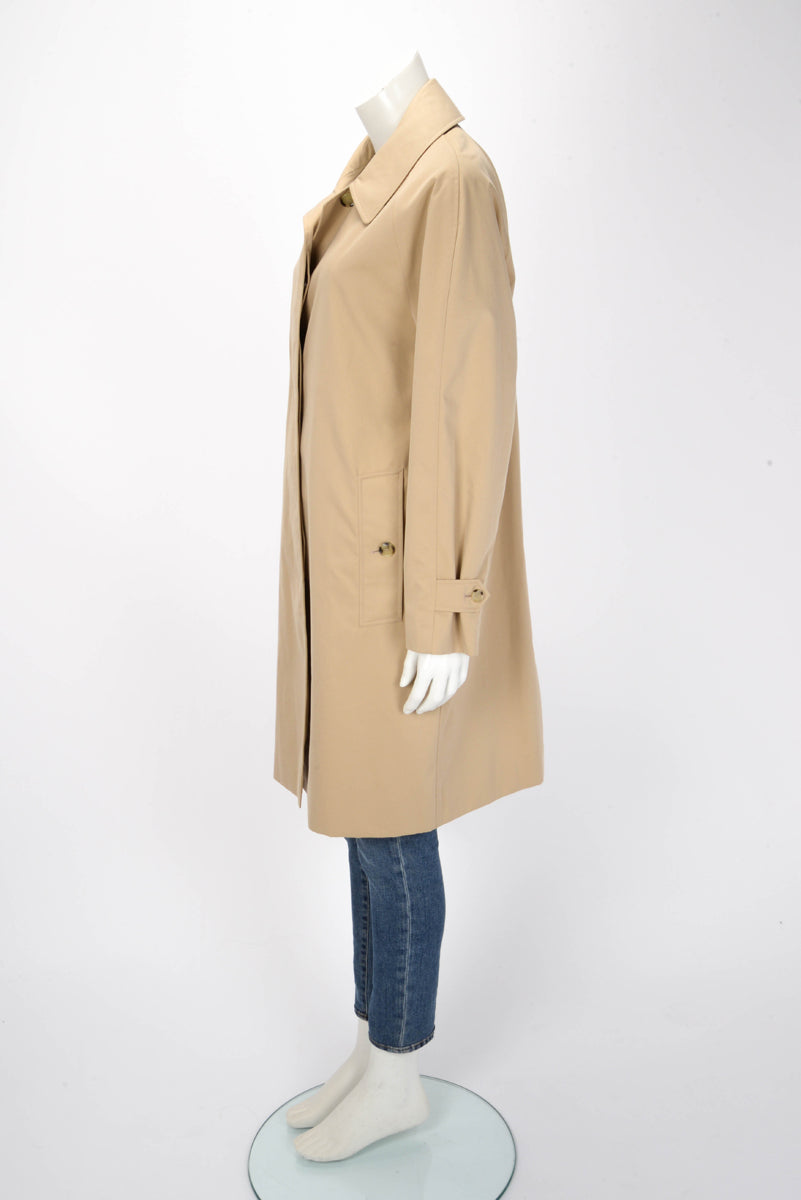 Burberry Honey Beige Cotton Twill The Camden Coat UK 10