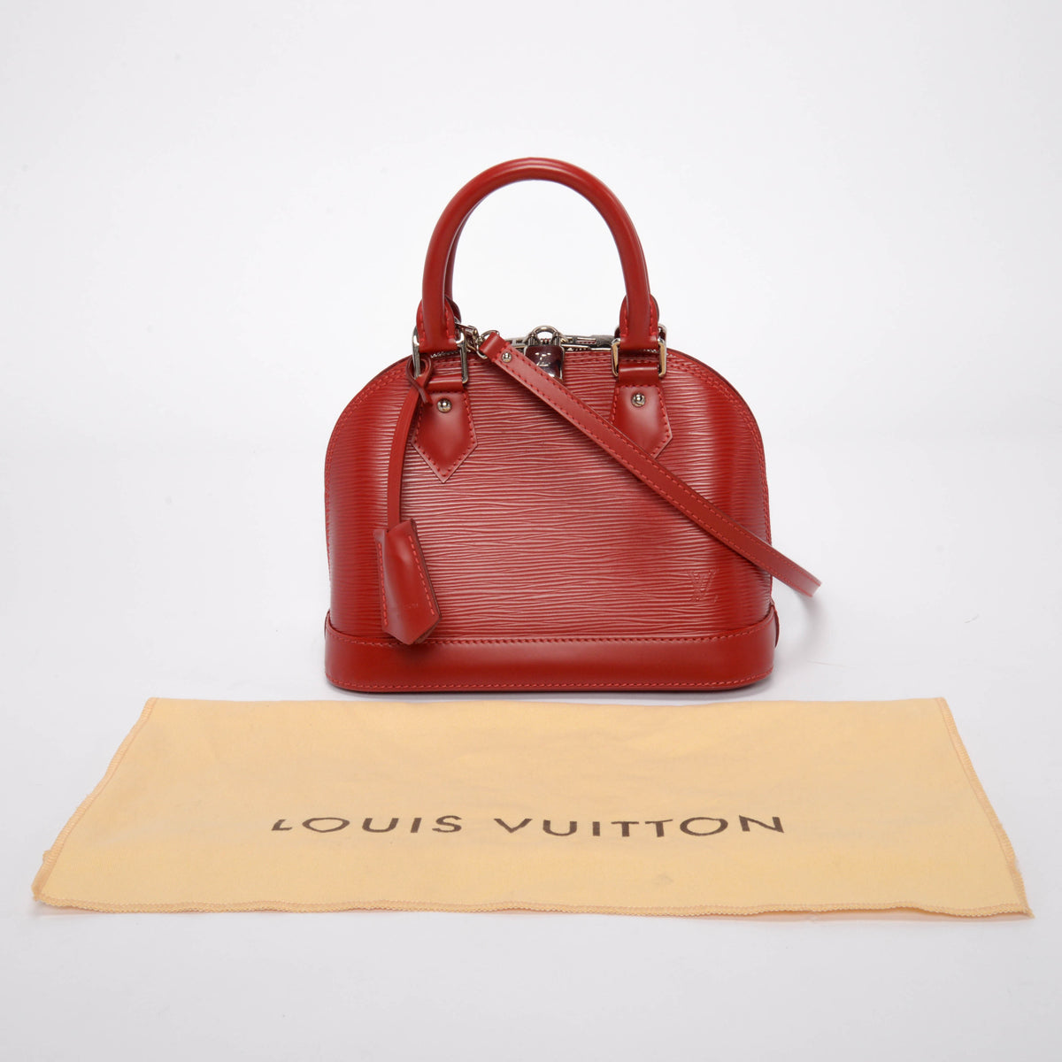 Louis Vuitton Carmine Red Epi Leather Alma BB
