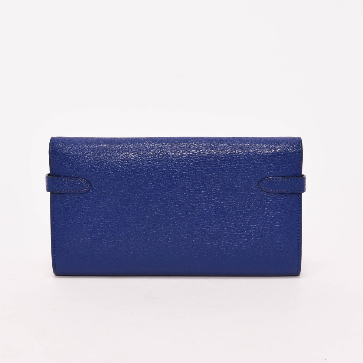 Hermes Blue Electric Chevre Mysore Kelly Wallet