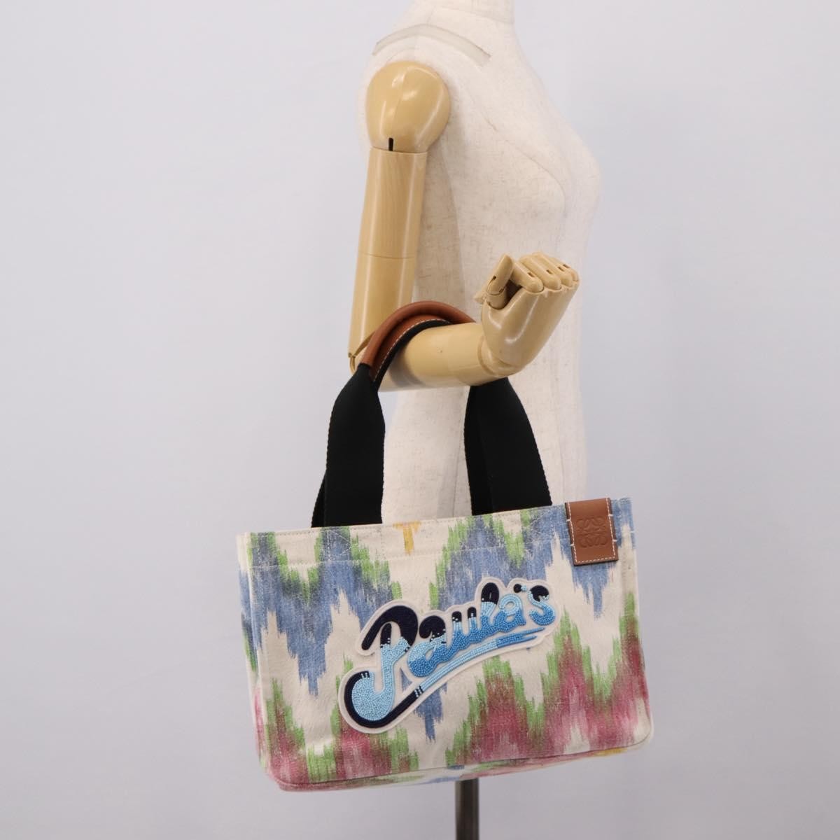 Loewe x Paula's Ibiza Embellished Printed Canvas Tote