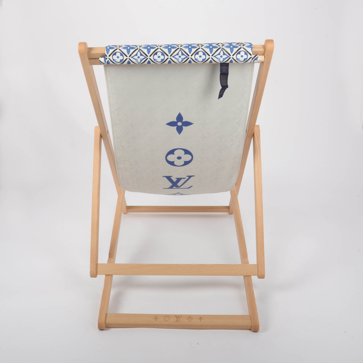 Louis Vuitton Blue Monogram Acrylic Fabric Grace Deckchair