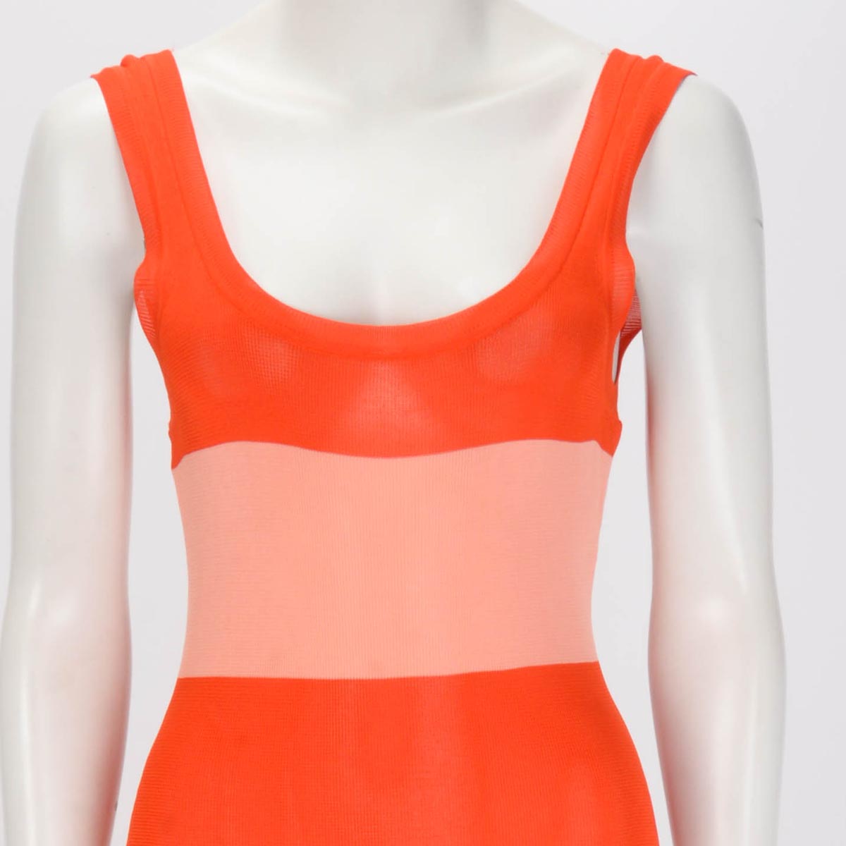 Zimmermann Pink & Red Viscose Striped Tank Midi Dress 0