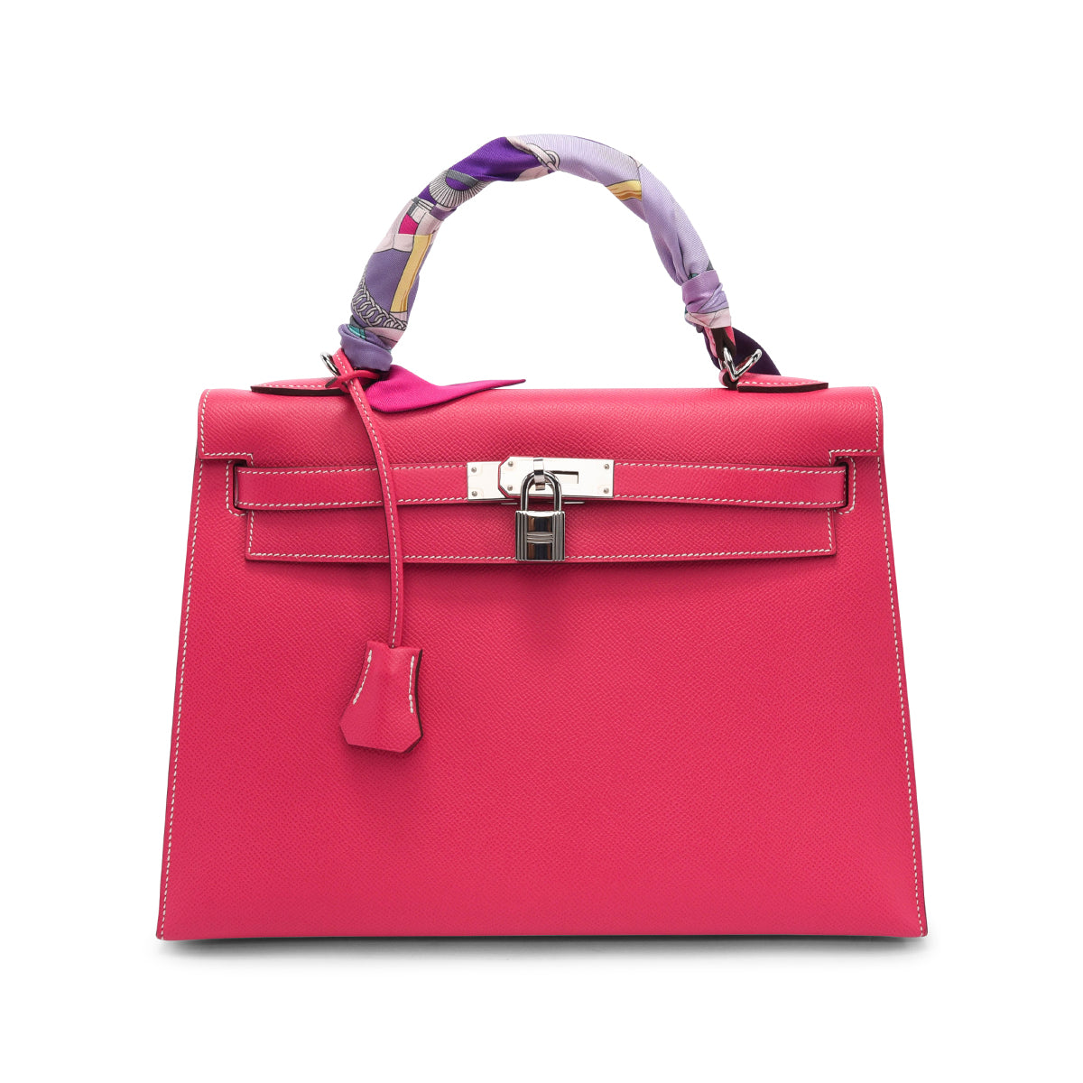Hermes Rose Tyrien Epsom Sellier Kelly 32 PHW
