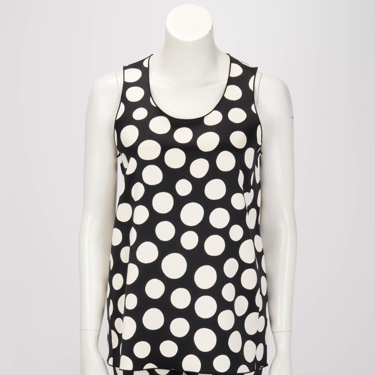 Celine Black & White Polka Dot Top FR 38