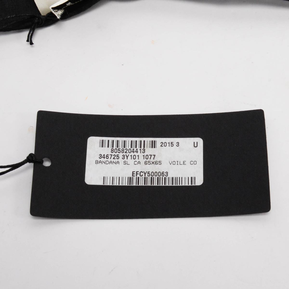 Saint Laurent Black Cotton Paisley Print Bandana