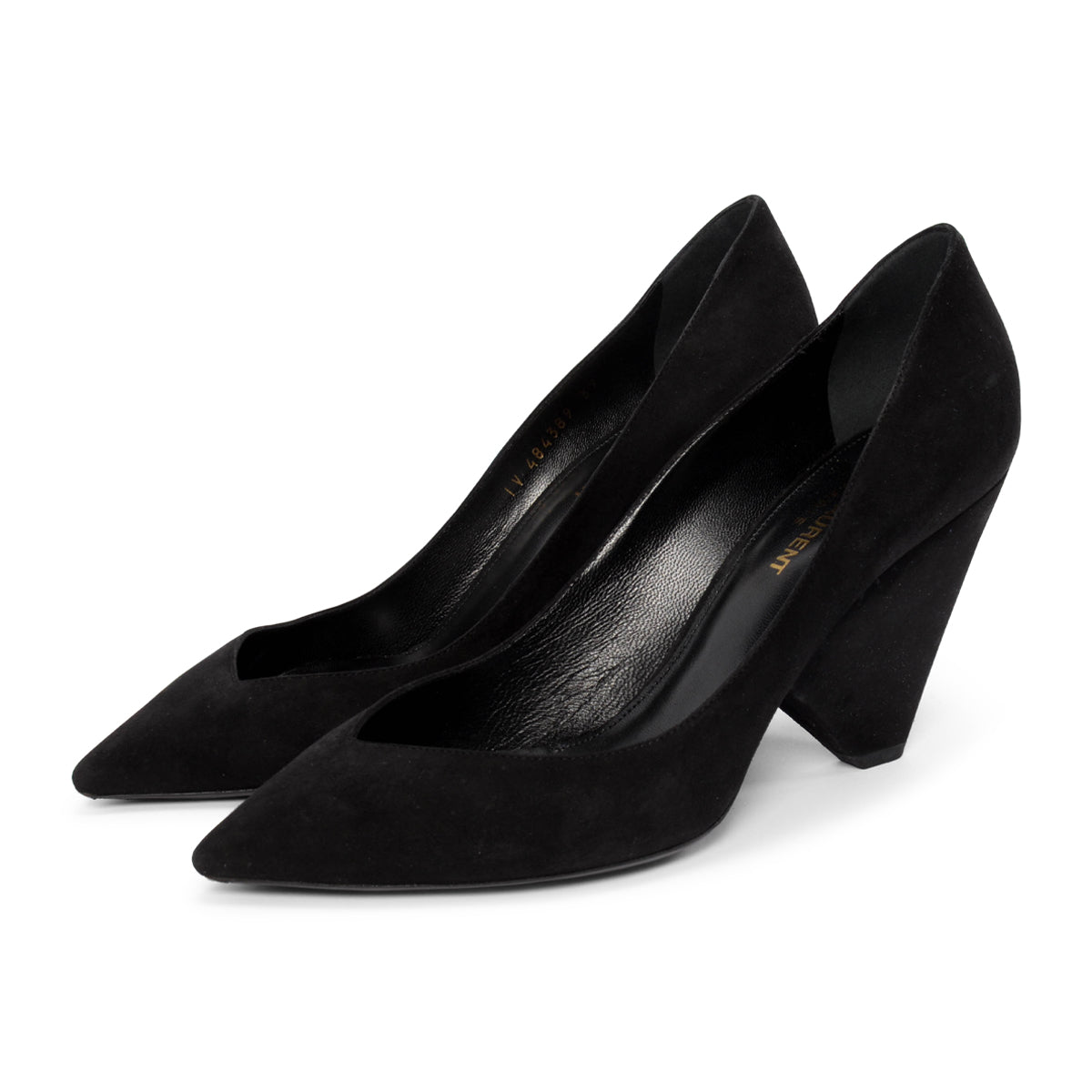 Saint Laurent Black Suede Niki 85 Pumps 39