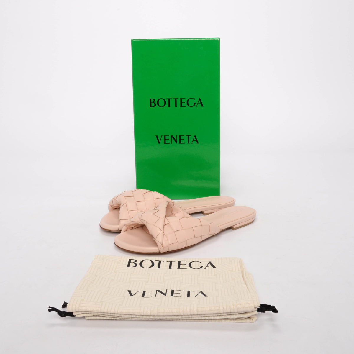 Bottega Veneta Cameo Intrecciato Blink Flat Mules 40